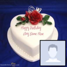 Happy Birthday Cake For Wife With Name And Photo
