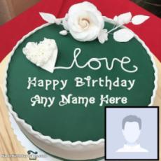 Birthday Cake With Photo and Name Editor Online