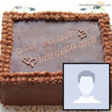 Write Your Name on Happy Anniversary Cake Online